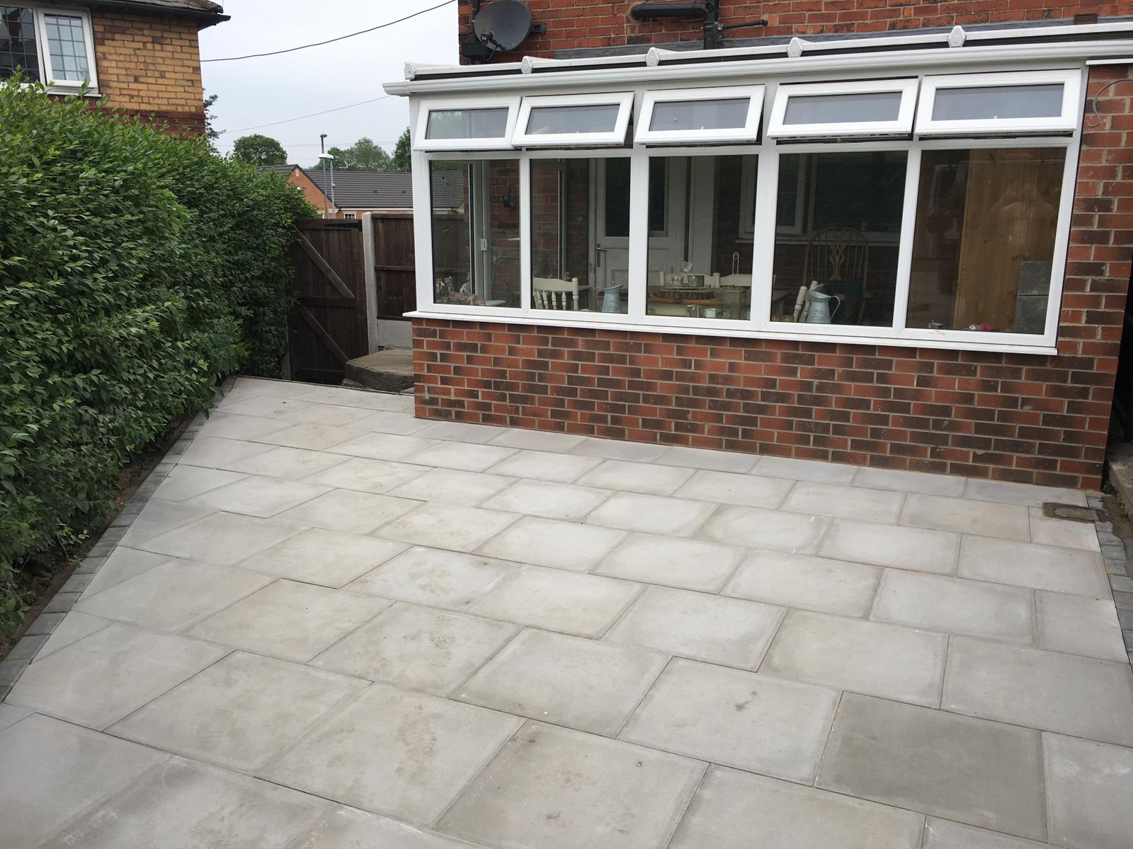Completed patio project